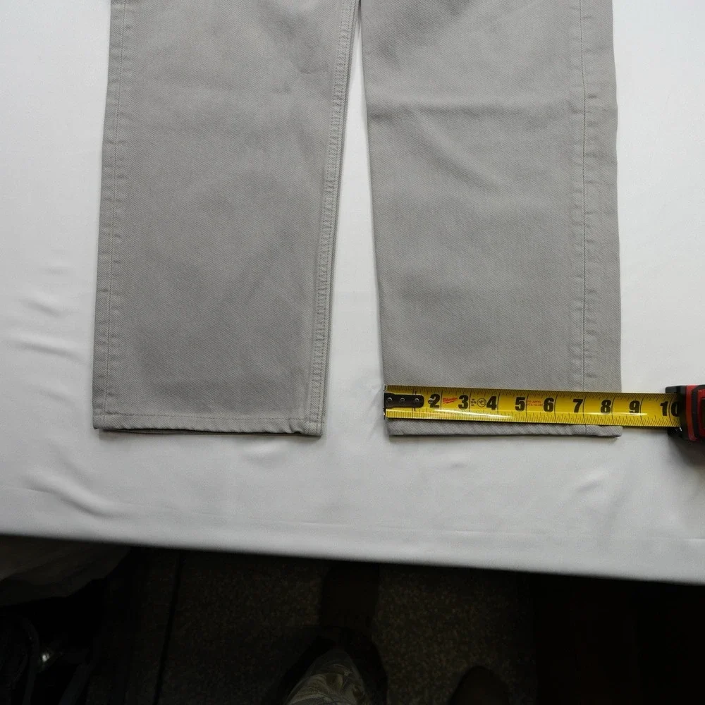 Vtg 90s Levi's 501s 36X30 (35.5X28)‎ Denim Jeans Gray ButtonFly Classic Straight